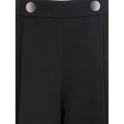 Giorgio Armani Black Silk Casual Pants