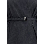 Fendi Blue Cotton Casual Dress