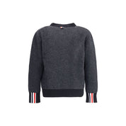 Thom Browne Black Fleece Wool Cardigan
