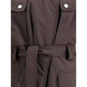 The Andamane Purple Polyester Coat