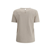 Brunello Cucinelli Beige Cotton T-Shirt
