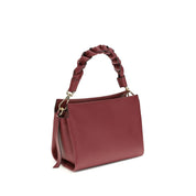 Coccinelle Bordeaux Calf Leather Bos Taurus Shoulder Bag