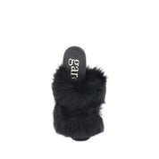 Pedro García Fur-trimmed mules Sandals