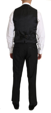 Dolce & Gabbana Sleek Black Slim Fit Formal Vest