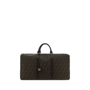 Fendi Brown Canvas Luggage And Travel