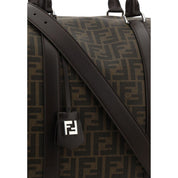 Fendi Brown Canvas Luggage And Travel