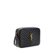 Saint Laurent Black Calf Leather Bos Taurus Shoulder Bag