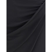 Versace Black Viscose Midi Skirt