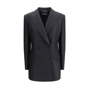 Dolce & Gabbana Black Fleece Wool Blazer