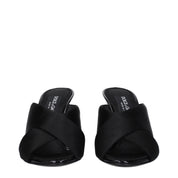 Dolce & Gabbana Black Satin Stiletto Heel Sandals