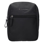 Piquadro Black Fabric Crossbody Bags