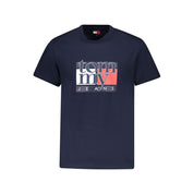 Tommy Hilfiger Blue Cotton Men's T-Shirt