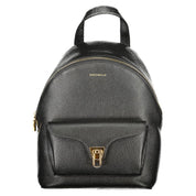 Coccinelle Black Leather Women Backpack