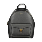 Coccinelle Black Leather Women Backpack