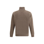 Brooksfield Brown Fleece Wool Turtleneck
