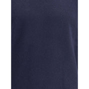 Brooksfield Blue Fleece Wool Turtleneck