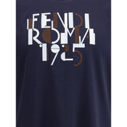 Fendi Blue Cotton T-Shirt