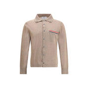 Thom Browne Beige Fleece Wool Cardigan