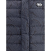 Etro Blue Polyester Sleveless Jacket