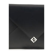 Fendi Black Leather Clutch Bag