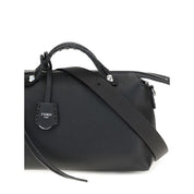 Fendi Black Calf Leather Bos Taurus Shoulder Bag