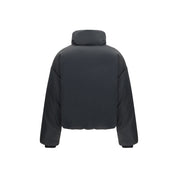 Ami Paris Black Polyamide Full-Length Jacket