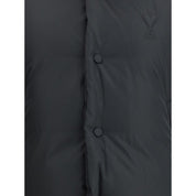 Ami Paris Black Polyamide Full-Length Jacket