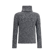 Dolce & Gabbana Gray Fleece Wool Turtleneck