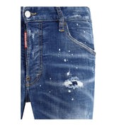 Dsquared² Blue Cotton Slim Fit Jeans