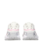 Versace White Fabric Chunky Sneakers