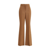 Fendi Brown Wool Flared Pants