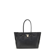 Michael Kors Black Calf Leather Bos Taurus Shoulder Bag