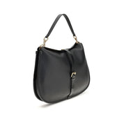 Etro Black Calf Leather Bos Taurus Shoulder Bag