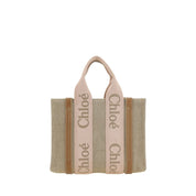 Chloé Beige Linen Handbag