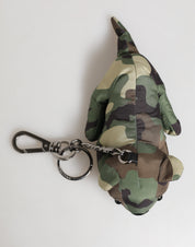Dolce & Gabbana Camouflage Multicolor Animal Silhouette Keychain Keyring