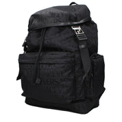 Versace Black Fabric Backpacks