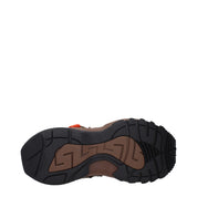 Versace Brown Fabric Athletic Sneakers