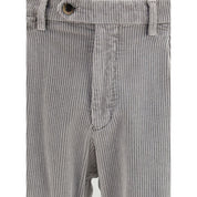 Germano Gray Cotton Casual Pants
