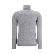 Allude Gray Cashmere Turtleneck