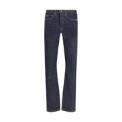 Tom Ford Blue Cotton Straight-Leg Jeans