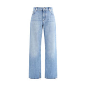 Dolce & Gabbana Light Blue Cotton Straight-Leg Jeans