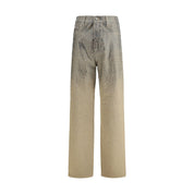 Golden Goose Bicolor Cotton Straight-Leg Jeans