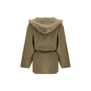 Jacob Cohen Brown Fleece Wool Coat