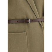 Jacob Cohen Brown Fleece Wool Coat