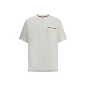 Thom Browne White Cotton T-Shirt