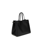 Valentino Garavani Black Calf Leather Bos Taurus Handbag