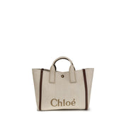 Chloé Beige Cotton Shoulder Bag