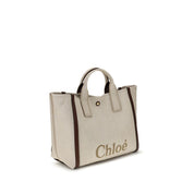 Chloé Beige Cotton Shoulder Bag
