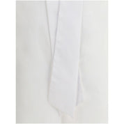 Sara Roka White Cotton Dress Shirt
