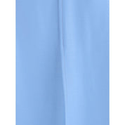 Crida Milano Light Blue Wool Midi Skirt